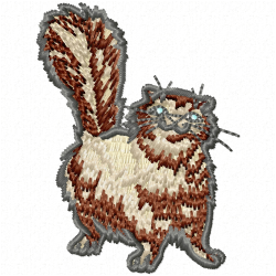 Cats Embroidery Design 7 Cats Embroidery Design 7